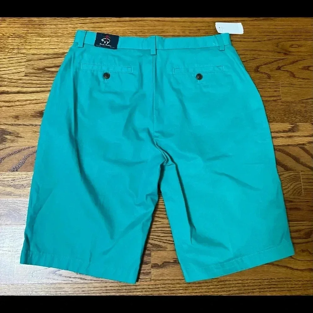 NEW Brooks Brothers Boys Stretch Chino Shorts Seagreen - 20